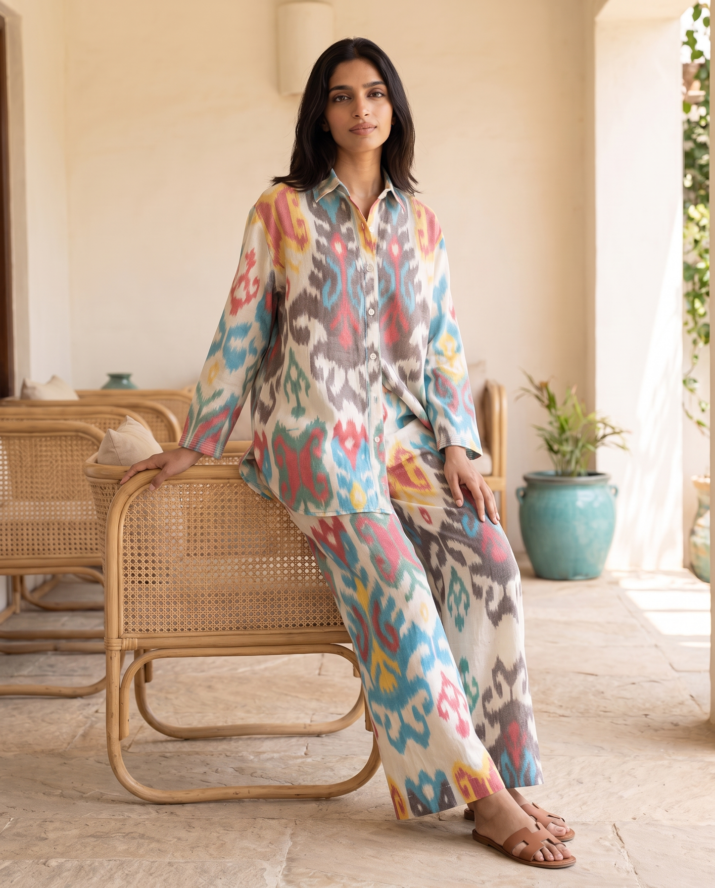 Taormina Multicolour Ikat Co-ord Set