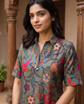 FLORENCE OLIVE SHIRT DRESS