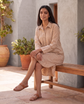 CAMILLE EMBROIDERED SHIRT DRESS