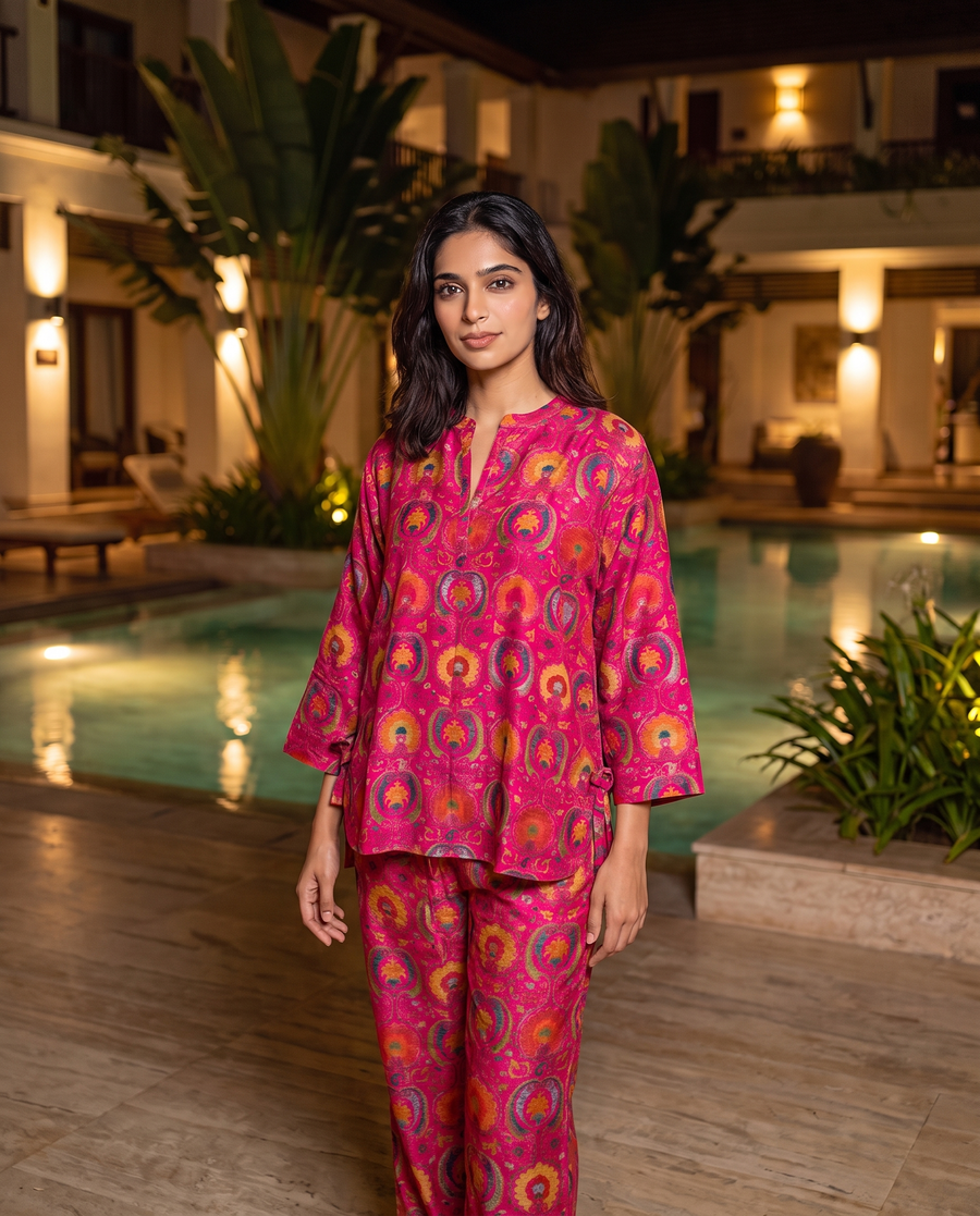 MARGOT FUCHSIA TUNIC TOP