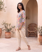 ELODIE CREAM CO-ORD SET with dhoti pants