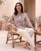 ELODIE CREAM CO-ORD SET with dhoti pants