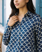 Capri Navy Scallop Shirt