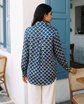 Capri Navy Scallop Shirt