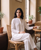 Vienna White Pintuck Co-ord Set