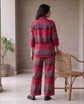 Verona Crimson Ikat Co-ord Set