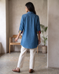 Como Denim Cuff Tunic