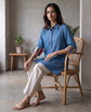 Como Denim Cuff Tunic