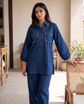 Milan Navy Trim Co-ord Set