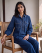 Milan Navy Trim Co-ord Set