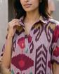 Avignon Mauve Ikat Dress