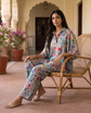 Positano Aqua Botanical Co-ord Set