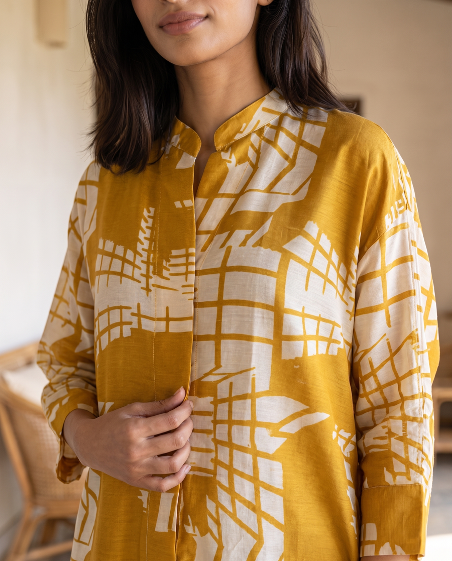 Amelia Ochre Shirt