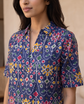 Ravenna Navy Ikat Tunic