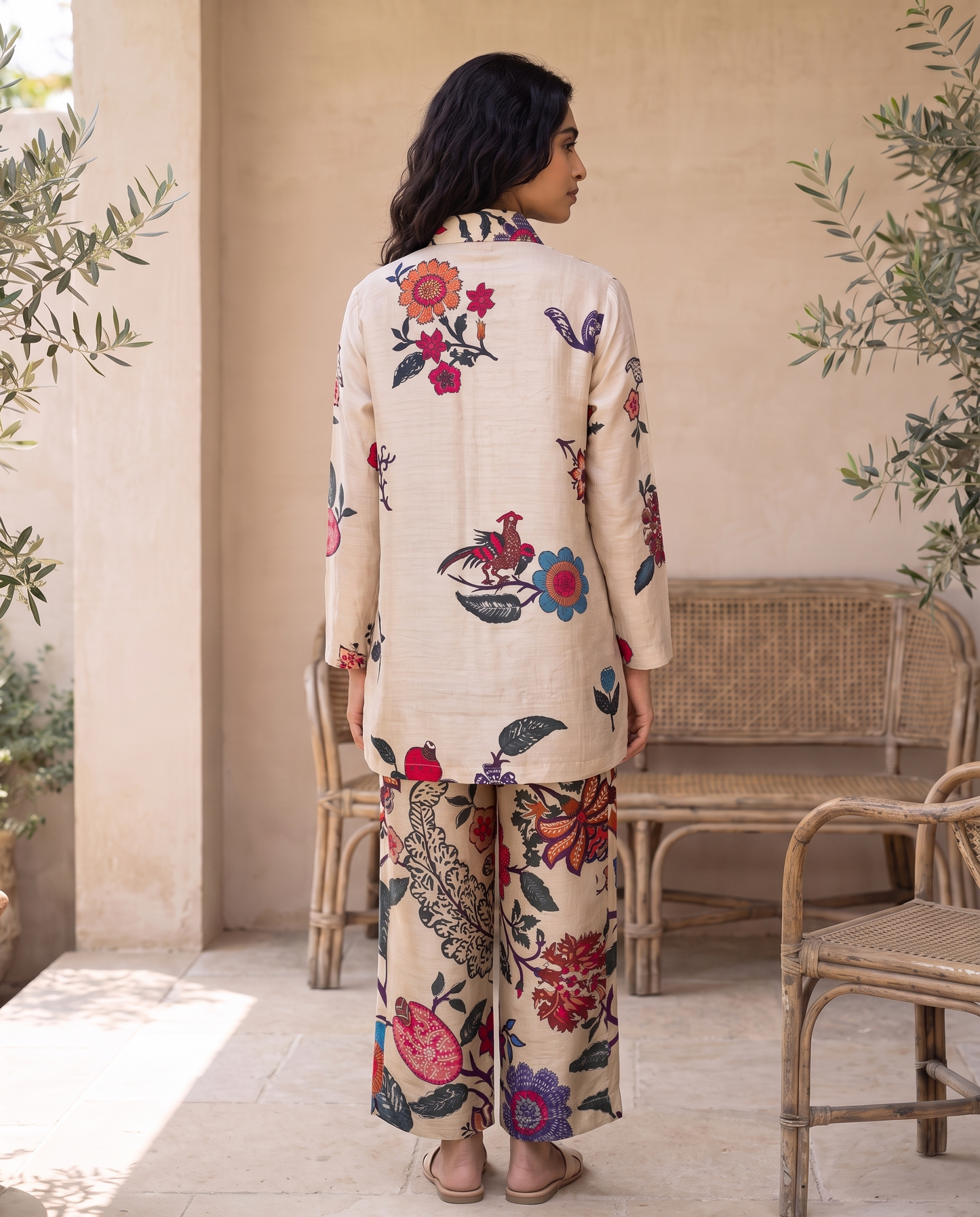 Provence Ivory Botanical Co-ord Set