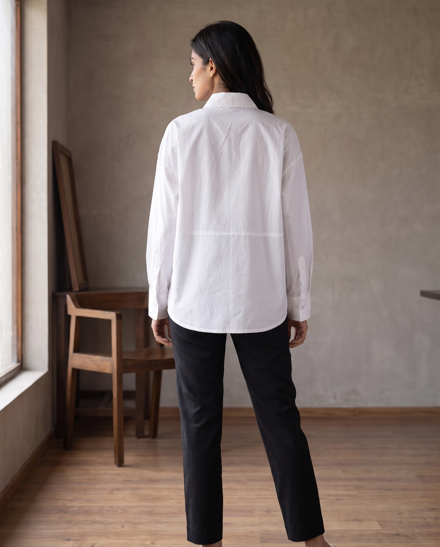 Vienna White Poplin Shirt