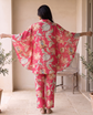 Amalfi Raspberry Botanical Co-ord Set