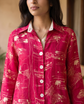Cannes Fuchsia Linework Co-ord Set