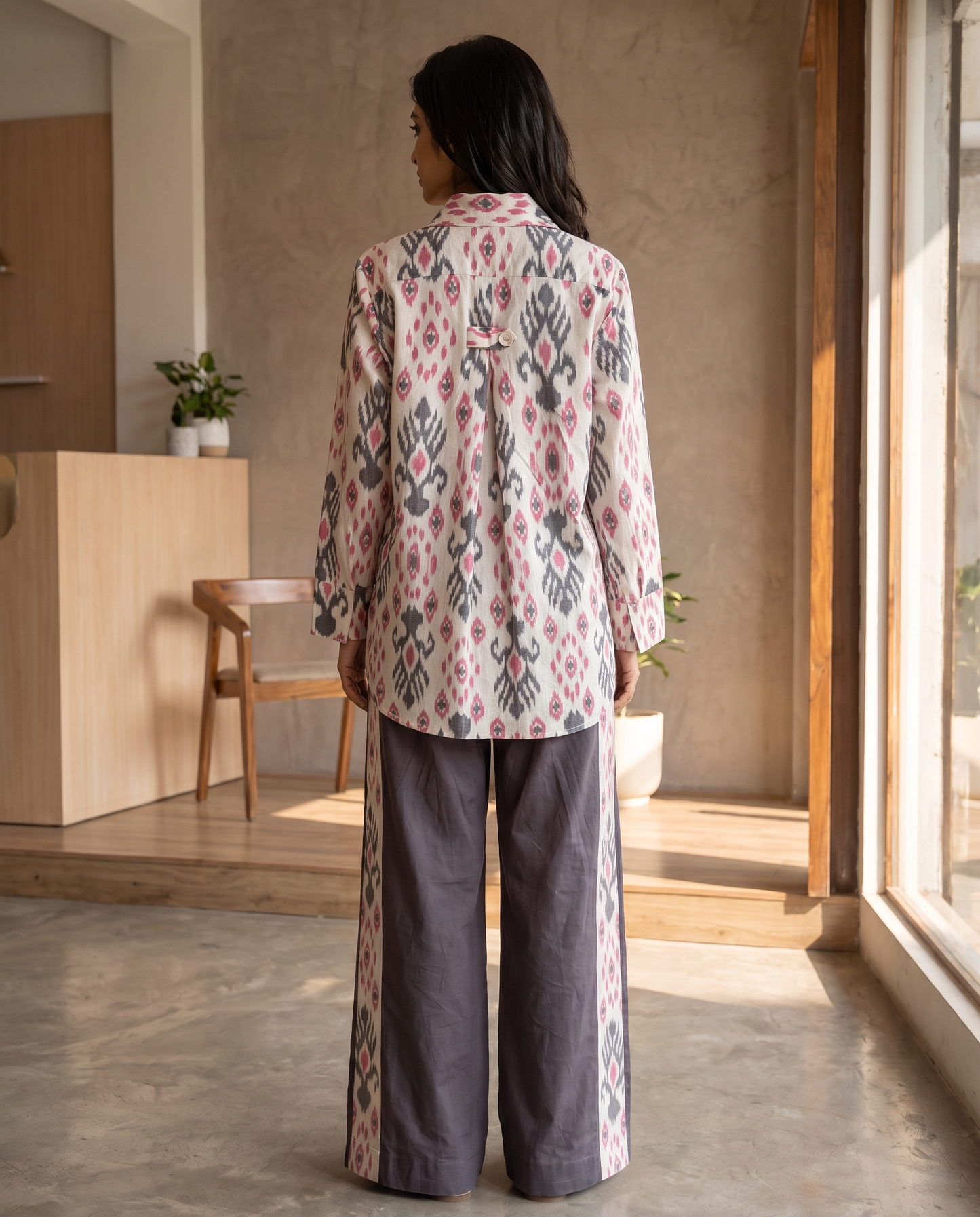 Montreux Charcoal Rose Ikat Co-ord Set