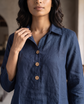Palms Linen CS Blue
